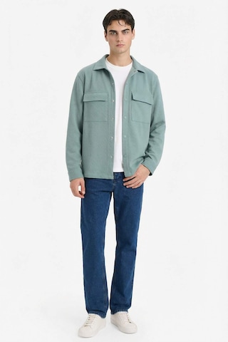 Defacto Esnek Kumaş Twill Gömlek E7689ax26spgn1175 Yeşil-gn1175