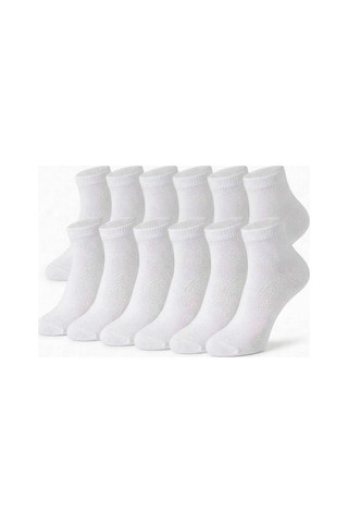 Womanandkids Wak Erkek Bambu Patik Çorap 12 Li Paket, Siyah Beyaz Gri, Nefes Alan Nem Emici Yumuşak Günlük Spor B