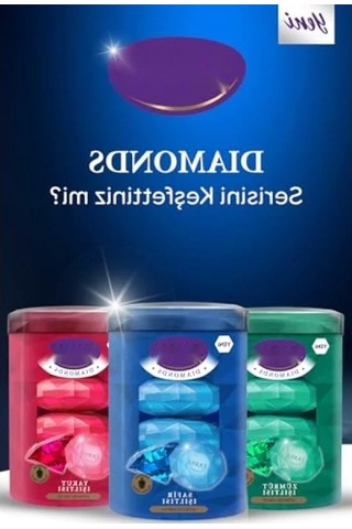 Premium Görünümlü Elmas Şeklinde Sabun - 90 Gram X 4 Acı Badem