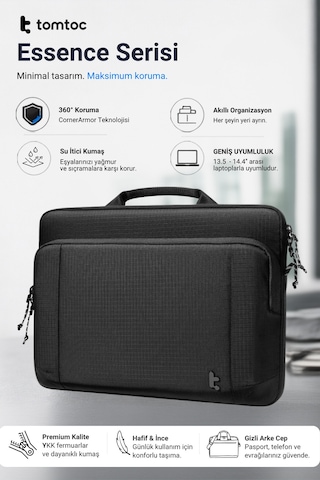 Essence A34 14 Inç Siyah Macboook Pro Kılıfı - A34d3d1
