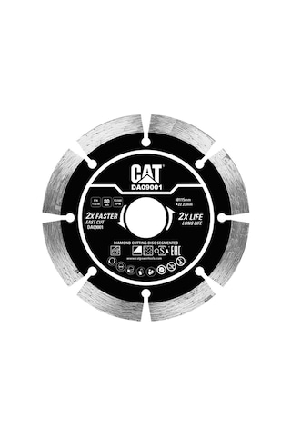Cat Da09001 115mm Profesyonel Beton, Tuğla, Parke Taşı Elmas Kesme Diski Soketli, Aralıklı Kenar Fr Da09001