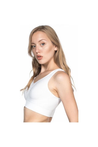 Moon Wear Beyaz Mı Emay 4001 Soft Sporcu Büstiyer Beyaz