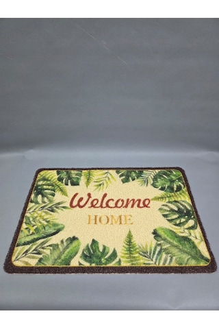 Hijyenik Kıvırcık Paspas 40x60 Cm - Islaklık Emici Kapı Önü Paspası Ekru