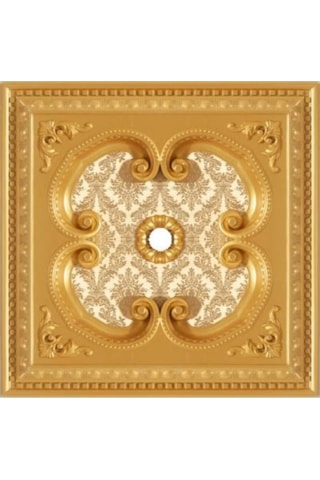 60x60 Kare Altın Renk Saray Tavan Göbek