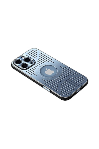 İphone Uyumlu 16 Pro Max Kılıf Arkası Boş Isı Dağıtıcı Alüminyum Alaşımlı Telefon Kılıfı