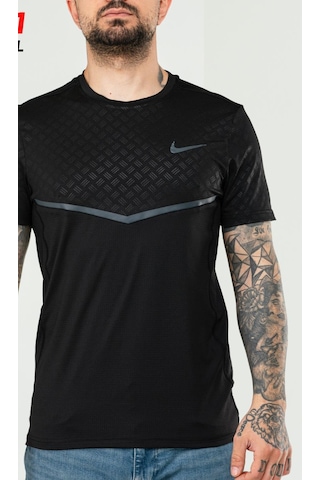 Nike Ef-4571 Erkek Polyester Mesh T-shirt Siyah