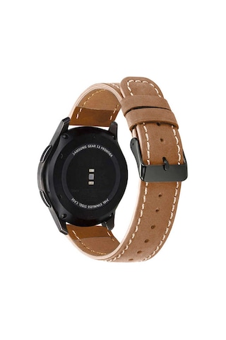 Huawei Gt2 46mm 22mm Uyumlu Krd-29 Deri Zore Kordon-kahverengi