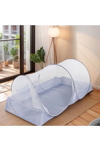 Prestigegoods Kamp Açık Hava Sivrisinek Ağı, Ücretsiz Kurulum, Taşınabilir Seyahat Şifreli Örgü Çadır, Siyah Örgü, 210d Su Geçirmez, 200x100x73 Cm Çok Renkli