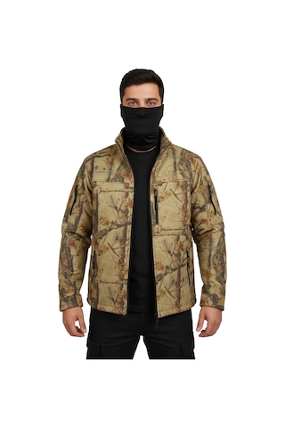 Mysia Outdoor Orman Desen Taktik Polar Mont Avcı Mont 7 Cep Çok Renkli