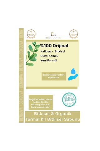 Lüks %100 Doğal Güzel Kokulu El Yüz Saç Vücut Cilt Orijinal Bitkisel Termal Kil Sabunu 100g - 5 Adet Karışık