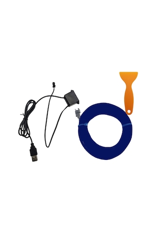 Suofeng Oto İç Aydınlatma Işık Şeridi 5m Usb Doğrudan Tak 5v Çok Renkli Kontrolsüz Kurulum Gerektirmeyen