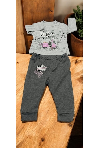 Yelek Swet Pantolon 3 Lütakım Pembe