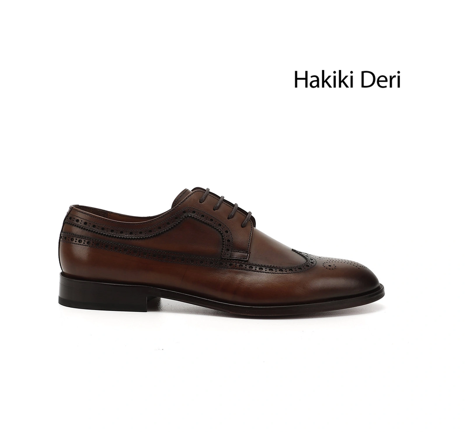 Gönderi(R) Gönderi R Erkek Taba Bağcıklı Kösele Taban Hakiki Deri Klasik Ayakkabı Ddma84527212 taba