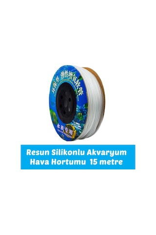 Silikonlu Akvaryum Hava Hortumu 15 Metre
