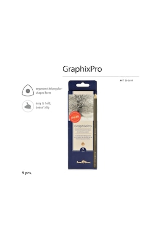 Bruno Visconti " Graphixpro'' Dereceli Kurşun Kalem Seti 9 Adet 2h-6b.