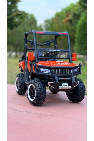Utv X Alpha 24 Volt 4 Çekerli 800 Watt Akülü Araba Eva Teker Turuncu
