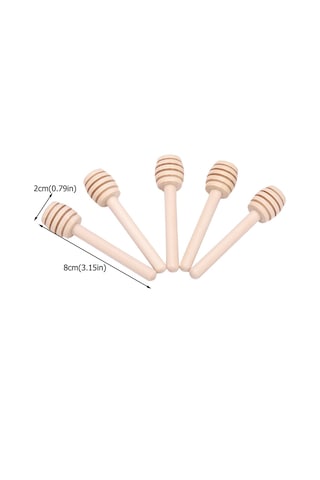 Yaozixa 24 Adet 8cm Ahşap Bal Kaşığası - Doğal Malzeme, Gıda Grubu, Bal/siro/sikma Kolay Dağıtım, Mutfak Gereci