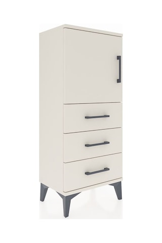Arges Komodin 2 Raflı 3 Çekmeceli Tek Kapaklı 44x30x106 Aytaşı-aytaşı Aytası