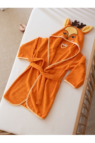 %100 Pamuk Kutulu Yenidoğan/bebek Bornoz Seti 4 Parça /...