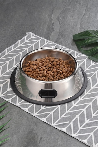 Paslanmaz Çelik Kaymaz Taban Kedi Köpek Mama ve Su Kabı 250 ML