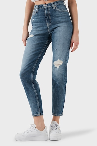 Calvin Klein Bayan Kot Pantolon J20j224513 1a4 Mavi Mavi