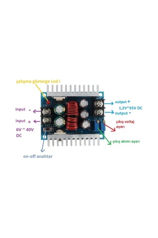 300W 20A Dc Dc Voltaj Düşürücü Modül, Dc Dc Buck Dönüştürücü
