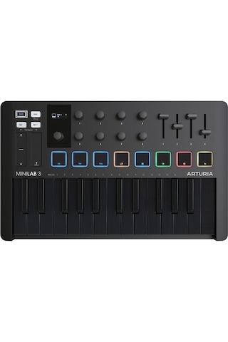 Minilab 3 Deep Black Mıdı Klavye