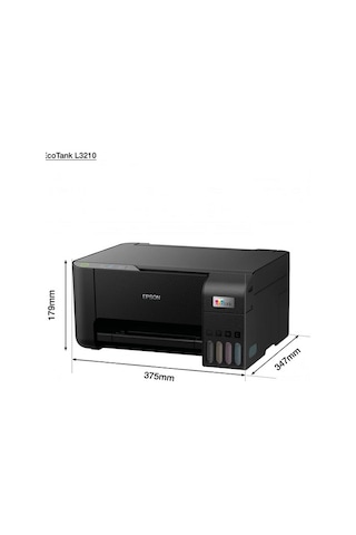 EPSON TANKLI ECOTANK L3210 Mono Yazıcı A4 Fotokopi Tarayıcı 20 pp