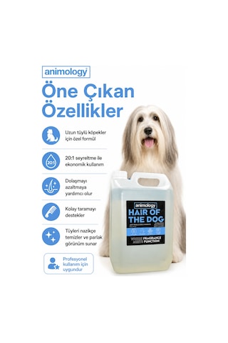 Animology Hair Of The Dog Uzun Tüylü Köpeklere Özel 20:1 Konsantre Köpek Şampuanı 5 Lt