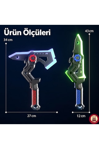 Oyuncak Işın Baltası ,led Işıklı Rgb,buhar Atan ,dahili Şarjlı ,ses Ve Işık Efektli ,darbe Sensörlü ,2 Farklı Modlu Kılıc Ve Balta Modlu ,35 Cm 1 Adet
