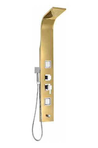 Elegant Gold Hidromasaj Duş Paneli Acar 01.05.120 Açık Gri