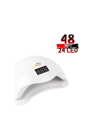Cloody 48 Watt 24 Led Uv Led Kalıcı Oje Protez Tırnak Kurutucu Lamba Beyaz