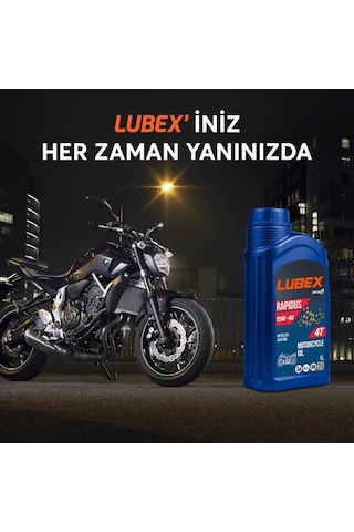 Lubex Rapidus 15W-40 1 L 4 Zamanlı Motosiklet Yağı