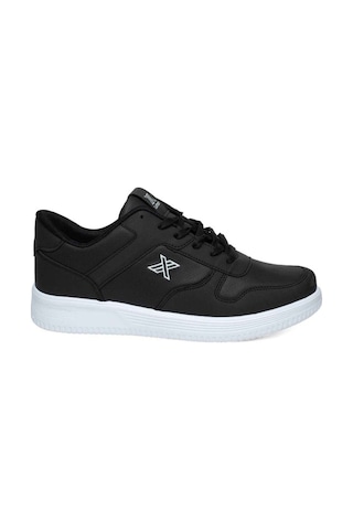 Luttoon 4027-25 Cilt Deri Anatomik Erkek Sneaker Siyah Beyaz Siyah