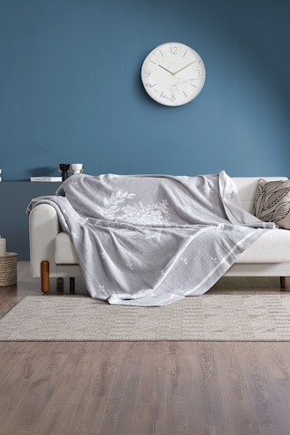 Afra Battaniye Çift Kişilik Gri