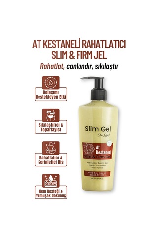 At Kestaneli Sıkılaştırıcı Selülit Karşıtı İncelmeye Destek Rahatlatıcı Slım & Fırm Jel