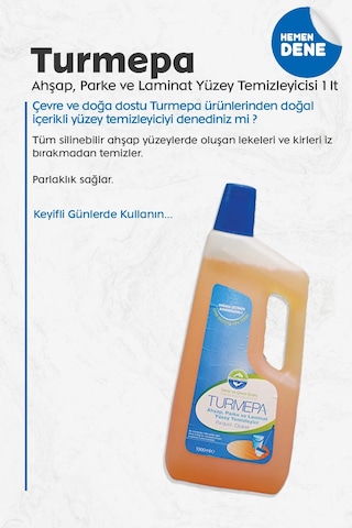 Turmepa Ahşap Yüzey Temizleyicisi 1000 Ml, 4 Al 3 Öde Pamuk Hediyeli Diğer