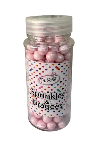 Bebe Pembe Pasta Süsleme Boncuğu 8 Mm 90 Gr