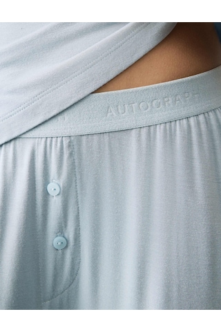 Marks & Spencer Autograph Pijama Altı T37001055A Açık Mavi