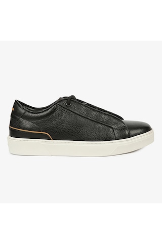 Greyder 17420 Erkek Siyah Hakiki Deri Sneaker Ayakkabı Siyah