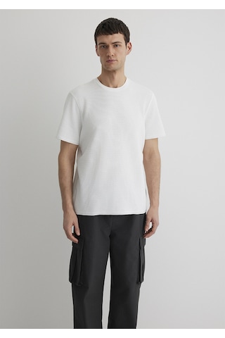 Mavi Kırık Beyaz Erkek T-shirt M0610277-70054 Kırık Beyaz