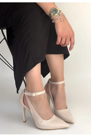 Hrşytrend Herşeytrend Wenni Bej Rugan Stiletto Ayakkabı Bej