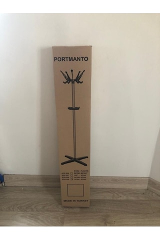 Ayaklı Askılık Lüx Portmanto Siyah
