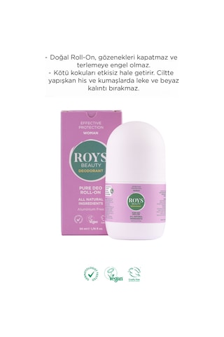 Roys Beauty Doğal Kadın Roll-On Deodorant 50 ML