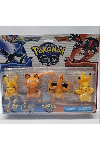 Pokemon Go Plus Pikachu 4 Lü Büyük Set süpriz