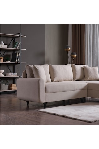 Kagu Corner Flavia Köşe Takımı Krem