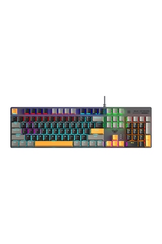 Aula S500 Blue Switch Rgb Makrolu Kablolu Gaming Mekanik Oyuncu Klavyesi Sarı