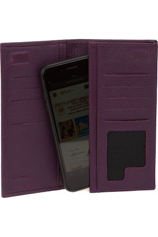 Bilik Deri Mor Rölax Deri Unisex Portföy & Clutch Çanta Ar05 700