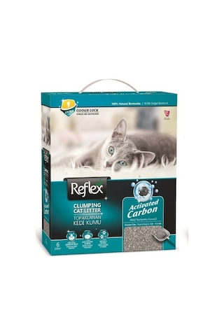 Reflex Clinic Özel Tanecikler + Aktif KarbonluTopaklaşan Bentonit Kedi Kumu 6 L