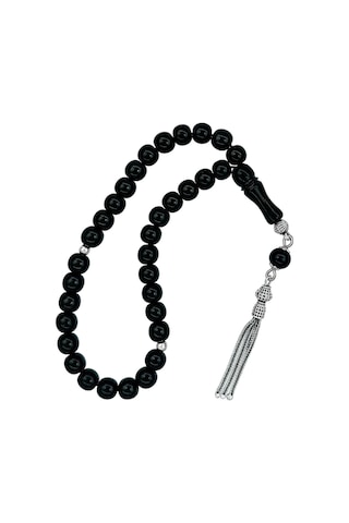 Gümüş Püsküllü Mini Gürcistan Oltu Tesbih 7 Mm